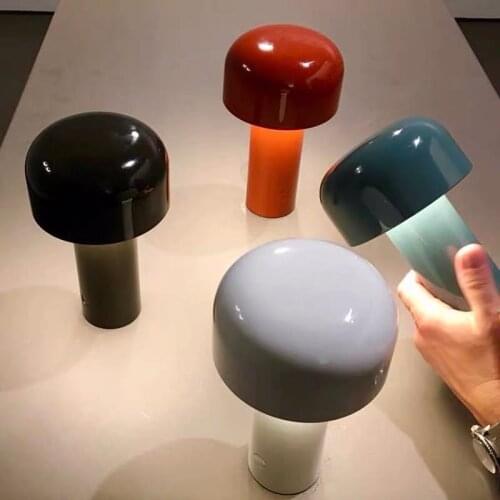 Creative Mushroom Table Lamp LED Bedroom Night Lamp for Modern Minimalist Portable, Home Decor, Office, Study, Reading Lighting