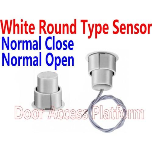 Tiny Round Magnetic Detector,Access Door Magnetic Sensor,Size=25mmx 19mm ABS home security detector sensor for access controller