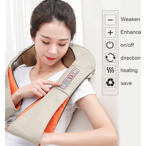 Shoulder and Neck Massager Home/Car U Shape Electric Shiatsu Back Neck Shoulder Body Massager infrared Shoulder Massager