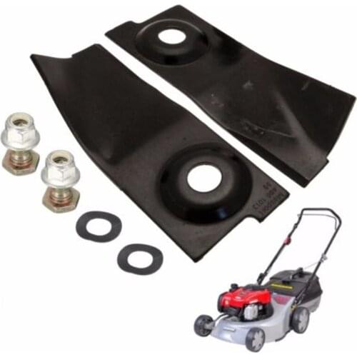 2 Pcs Black 18" Hardened Lawn Mower Blades & Bolt Bolts For Masport 200 300 400 500 600 125 X 45mm 2*blades 2*bolt Tools Sets
