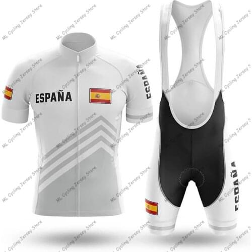 2020 New Spain Cycling Jersey Pro Team Cycling Clothing Summer Short sleeve MTB Cycling Shirts Men Bike Jersey Ropa de Ciclismo