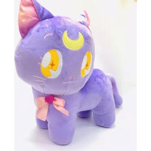 New Kawaii Anime Luna Cat Plush Kids Girls Stuffed Toys For Children Christmas Gifts 35CM