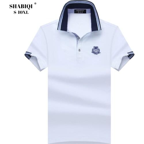 Plus Size S-10XL New Polo shirts men brand clothing fashion solid polos male quality 100% cotton casual summer men Polo 1708