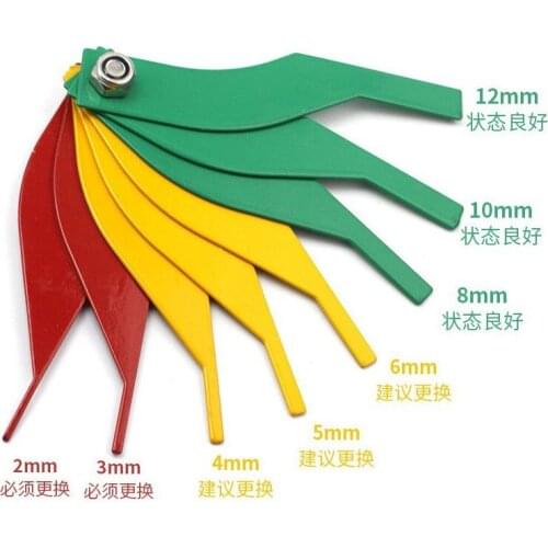 New arrival!High quality brake pads scale brake pads thickness of the brake pads measuring instrument wear measuring instrument