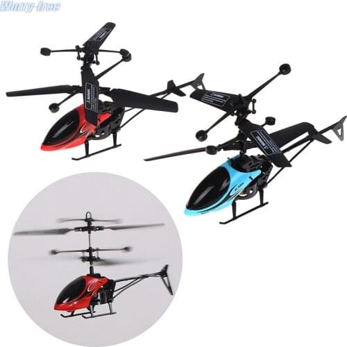 Official W25 RC Helicopter 2 CH 2 Channel Mini RC Drone With Gyro Crash Resistant RC Toys Gifts For Boy Kids Gift Red Yellow