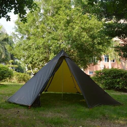 Pyramid Tent ultralight tent With Two Door camping tent travel 20D Silicone Nylon tents outdoor camping tent for family 3 Person