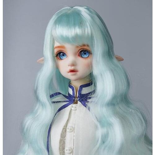 9 Colors BJD Wig 1/3 1/4 1/6 Long Wavy Wig Doll Hair for Yosd/Msd/Smart Doll/DD/SD/Pullip/Blythe Doll Wig 6-7'' 7-8',8-9',9-10
