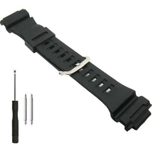 PU Rubber Resin Watch Band Strap for Casio G-SHOCK AQ-S810W AEQ-110 Wholesale Replacement with Tool & Pins
