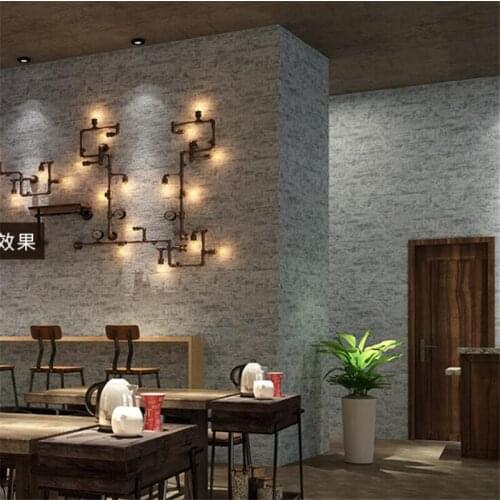 Retro pure pigment color industrial style black cement gray wallpaper hotel restaurant bar background clothing store wallpaper