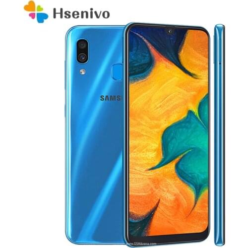 Samsung Galaxy A30 A305F Refurbished-Original Unlocked A305FN A305G A305GT Android Wi-Fi 16MP 6.4'' 32GB 3GB RAM Free Shipping