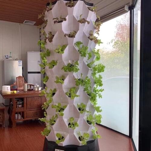 Pineapple style Hydroponics system multilayer Movable smart planter vertical horticultural growing system garden props