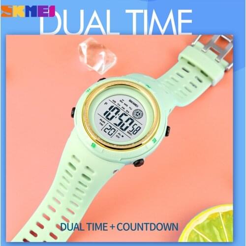 SKMEI New Digital Dual Time LED Watch Men Multi Function Boys Clock For Gift Sport Countdwn Kids Wristwatch Relogio Masculino