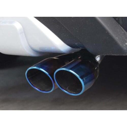 Car styling stainless steel Grilled blue exhaust pipe tail rear muffler tip pipes for For Hyundai IX35