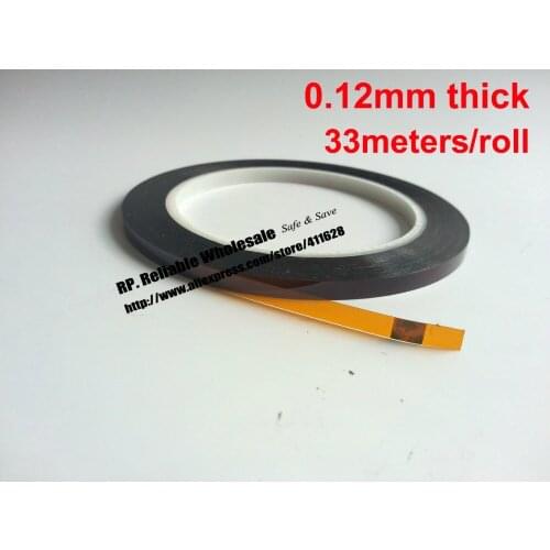 0.12mm thick, 5mm wide, 33M Length, Heat Withstand Resist Polyethylene polyimide Film Tape