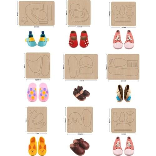 2021 New Wood Cutting Dies Shoes Craft Die Stencils for Leather Felt Fabric Cutter diy shoe die template fit common machine