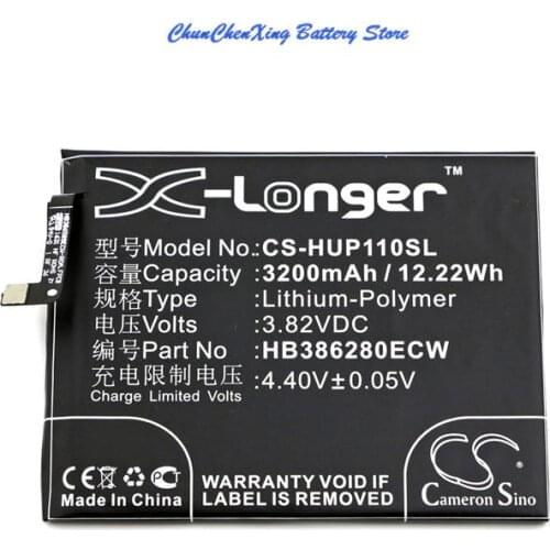 Cameron Sino High Quality 3200mAh Battery HB386280ECW for Huawei Honor 9, STF-AL00, STF-AL10, VTR-AL00, VTR-L09, VTR-L29