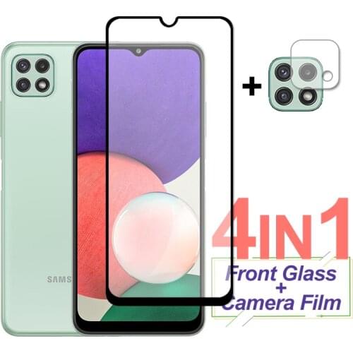 Full Cover Screen Protector For Samsung Galaxy A22 A52 A72 A32 A12 Tempered Glass Protective Phone Lens Film For Samsung A22 5G