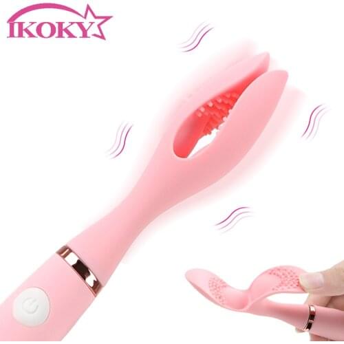 10 Speed Clitoris Clip Vibrator Dildo G spot Stimulator Nipple Massager Sex Toy for Women Couples Intimate Goods Masturbation
