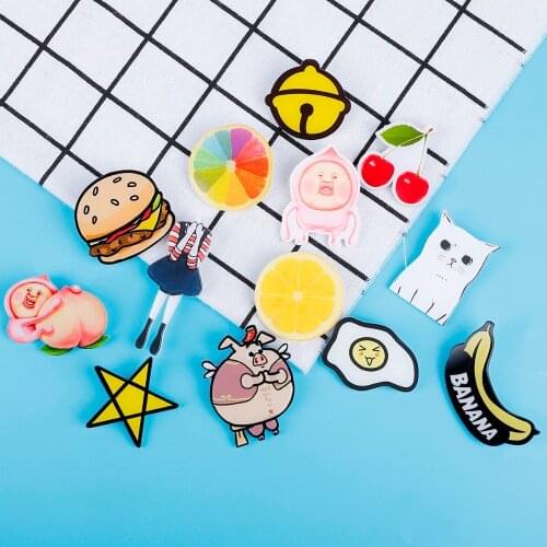 1 PC Harajuku Pin Badge Acrylic Brooch Cartoon Badges for Clothes Icon on Backpack Acrylic Badges for Clothing