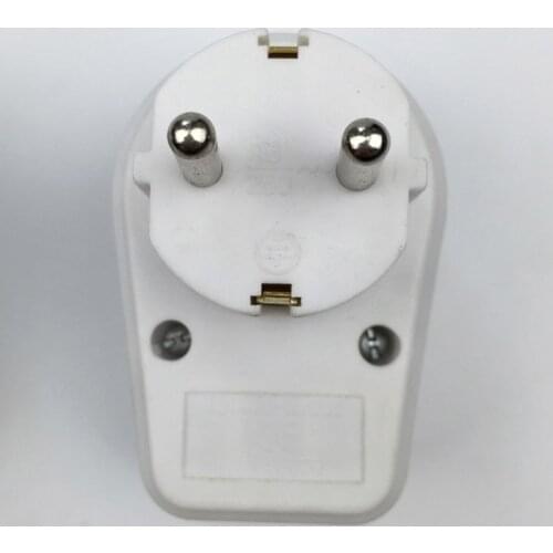 1 Pc European Type Conversion Plug With Switch Neon Indicator 16A Travel Plugs 1 TO 1 Way EU Standard Power Adapter Socket