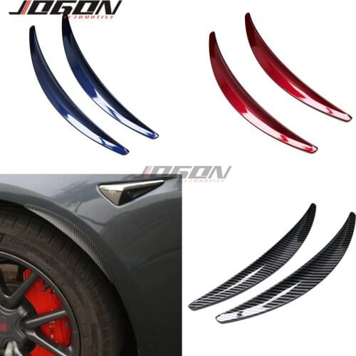 2pcs Front For Tesla Model 3 2017-2019 Wheel Fender Eyelid Eyebrown Mud Guard Splash Mudflaps Cover Car Accessories Protection