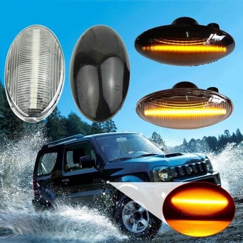 2Pcs LED Dynamic Side Marker Light Signal Blinker For Suzuki Swift Jimmy Vitara SX4 Splash XL7 Grand Vitara Alto