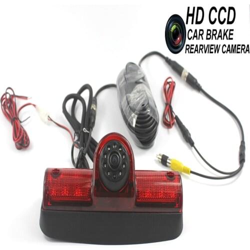 Car Brake Led Light Rear View Reverse Backup Camera for NISSAN NV Passenger Cargo Van Vehicle Auto Parking CCD Camera IR Lights
