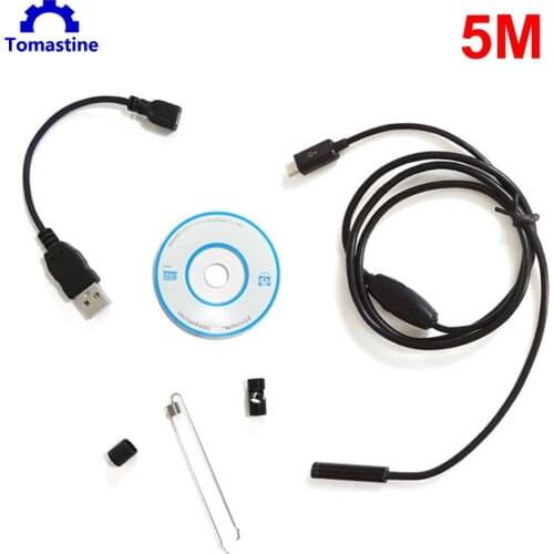 Wireless Endoscope HD Wifi USB Borescope IP67 Waterproof Android Inspection Flexible Snake Camera 2/3.5/5M with 6 LED lights