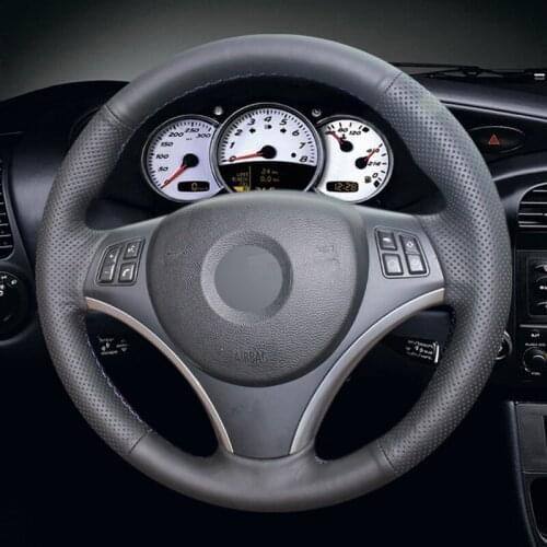 Black Artificial Leather Car Steering Wheel Cover for BMW E90 320i 325i 330i 335i 120d E87 120i 130i
