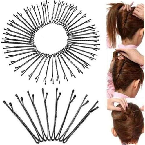 60Pcs Black Hairpins For Women Hair Clip Lady Bobby Pins Invisible Wave Hairgrip Barrette Hair Clips Hair Styling Tool