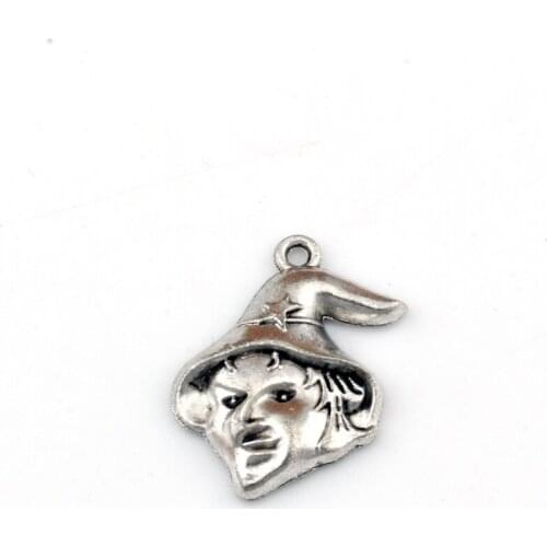 Hot sell ! 10pcs Zinc Alloy Single-sided design Ugly WITCH Charms pendants DIY Jewelry 16.5 x 23.5mm (za324)