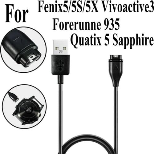 Charging Data Cable Replacement Charger for Garmin Fenix5 5S 5X 6S 6X Fenix 6 5 Sapphire Forerunner Vivoactive 3 3T 4 4S music
