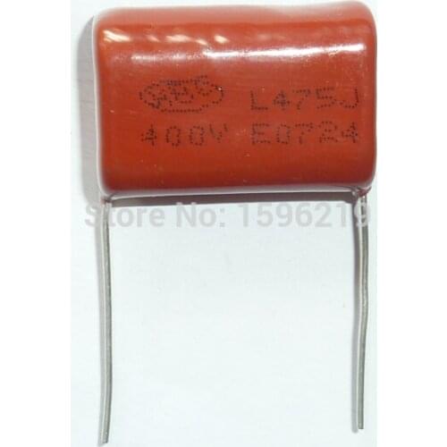 50pcs CBB capacitor 475 400V 475J 4.7uF 4700nF P27 CL21 Metallized Polypropylene Film Capacitor