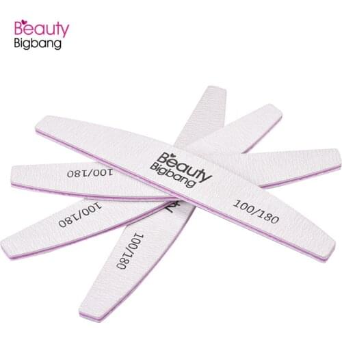 2PCS Nail BeautyBigBang File Sanding Buffer Block Pedicure Manicure Buffing Polish Tools Professional Double Side Nail Files