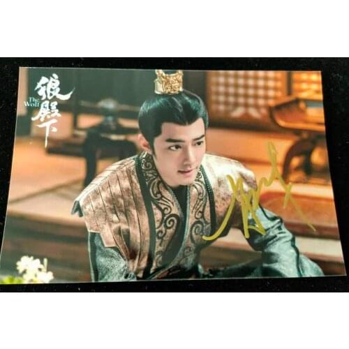 Signed The Wolf Xiao Zhan Li Qin autographed photo 4*6 112020
