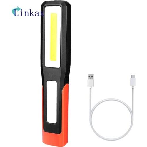 3-Mode XPE+COB Flashlight Torch USB Rechargeable LED Work Light Magnetic Lanterna Hanging Hook Lamp For Outdoor Camping
