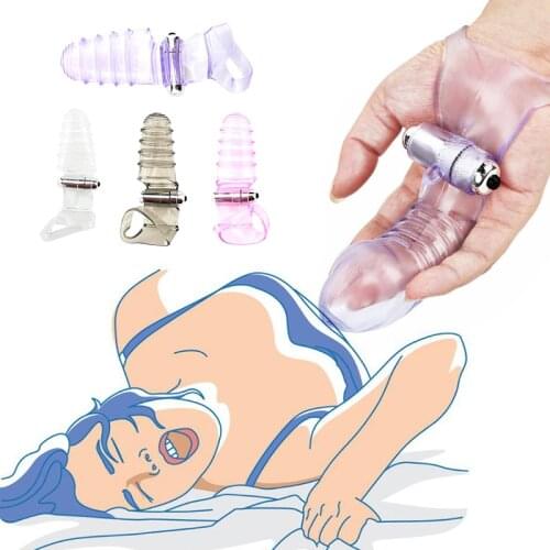 Finger Sleeve Vibrator G Spot Massage Clitoris Anus Stimulate Female Masturbator Sex Toys For Women Lesbian Orgasm Adult Product