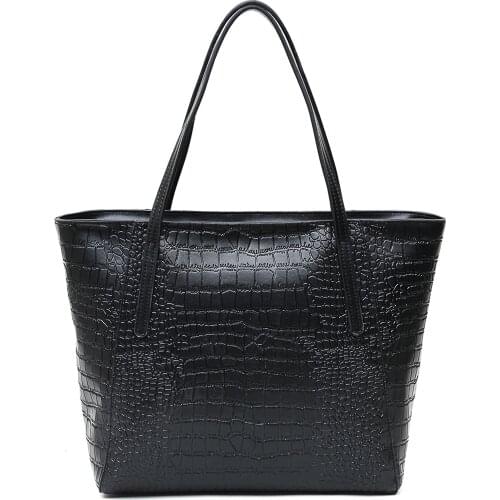 Women Shopping Bag Women Tote Bag Faux Leather Handbags Casual Ladies Shoulder Bags for Shopping Black Drop shipping