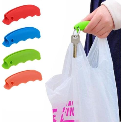 1PC Convenient Bag Hanging Quality Mention Dish Carry Bags Kitchen Gadgets Silicone Candy Color Save Effort Tools