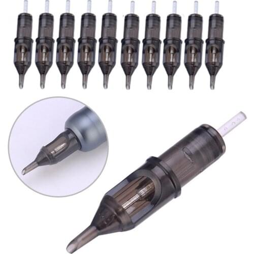 10Pcs Cartridge Tattoo Needles M1 RL RM RS Professional Disposable Sterilized Safety Eyebrow Lip Needle for Tattoo Machine Pen