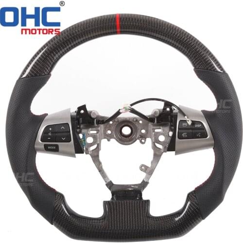 Real Carbon Fiber Steering Wheel for Toyota Corolla / Wish / RAV4 Ergonomic Fashion Outstanding Looking