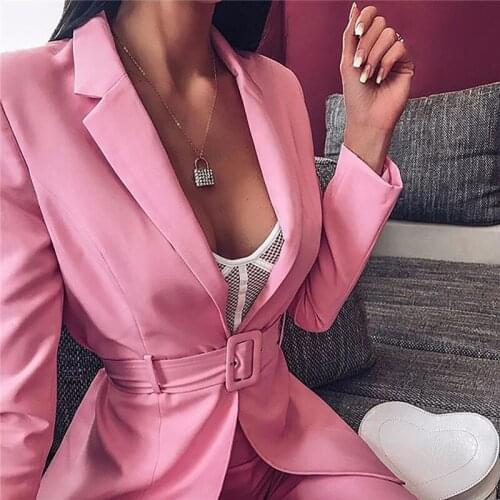 2020 Special Offer V-neck Fly Polyester None Womens Shorts Suit Net Hot Sale Waist Fashion Casual Jacket + Two-piece Woman