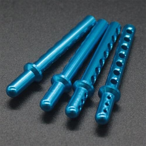 4pcs 862001 Aluminum Alloy RC 1:8 Blue Body Post Mounts for HSP Model Car Upgrade