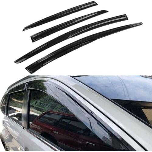 4PCS Car Window Visor Deflector Visor Shade Sun Guard for Saloon car Ford Focus 2012-2018 Automobile Car Deflectors Accessories