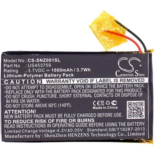 CameronSino for SONY NWZ-ZX1 Walkman NWZ-ZX1 US453759 battery