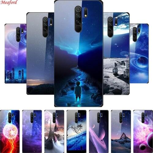 Popular Case For Xiaomi Redmi 9 Case Tempered Glass Back Cover Case Silicone Bumper Coque Redmi9 Funda For Xiaomi Redmi 9 Case