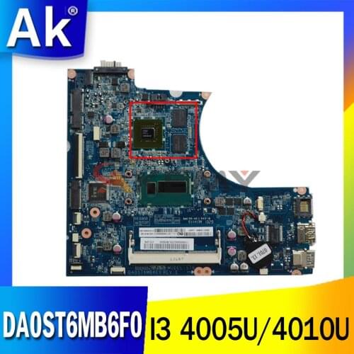 For Lenovo IdeaPad Flex 15 series laptop motherboard DA0ST6MB6F0 motherboard with CPU I3 4005U / 4010U 100% test work