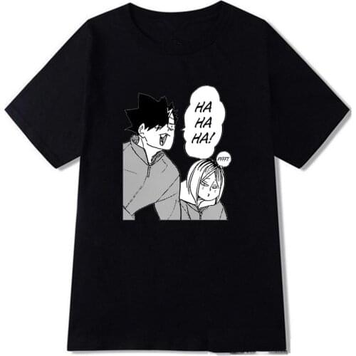 Japanese Anime Haikyuu TShirt Men Kawaii Cartoon Sasuke Graphic T Shirts Harajuku Funny Unisex Oversized T-shirt Male