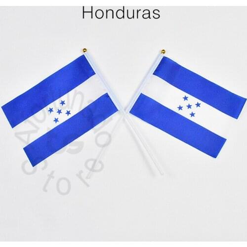 Honduras 14*21cm 10piece flag Banner Hanging flag Home Decoration flag Lattice Racing Game flag