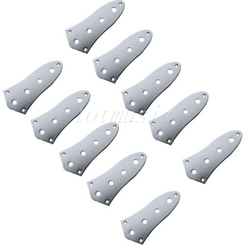 10Pcs Chrome Control Plate for Electric Jazz and Bass JB Guitar Parts Replacement Parts